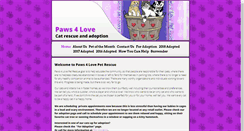Desktop Screenshot of paws4love.net